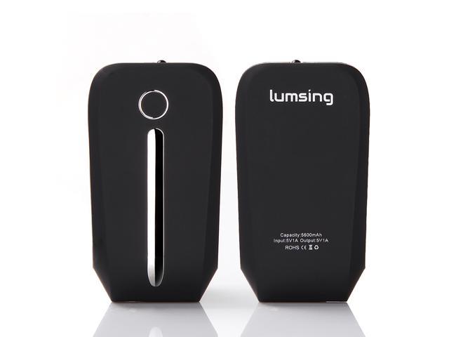 Lumsing 5600mah Premium Portable Power Bank Charger With Built-in Flashlight Torch