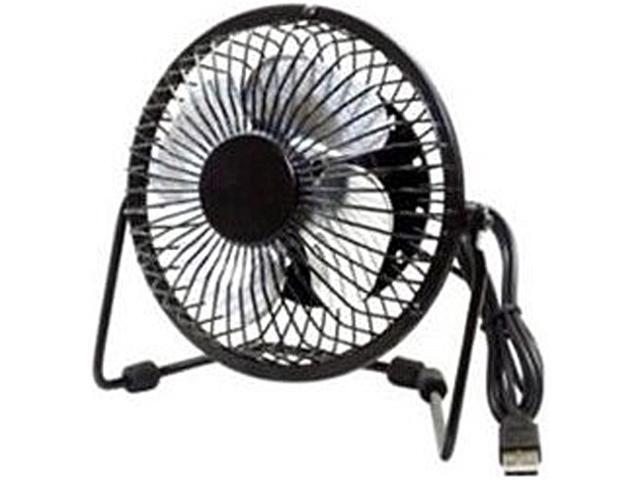Premiertek USB-FAN Metal Desktop Fan USB Powered with Switch - Black