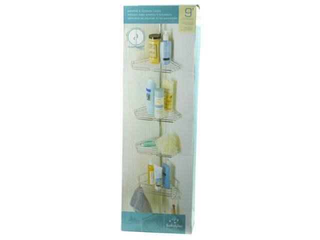 Zenith 2190SS 9' Chrome Bathtub & Shower Caddy