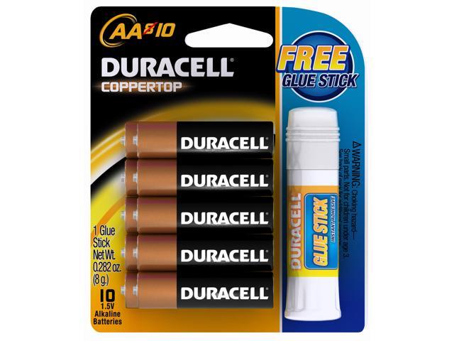 DURACELL   PROCTOR AND GAMBLE 10 Count AA Coppertop Alkaline Batteries