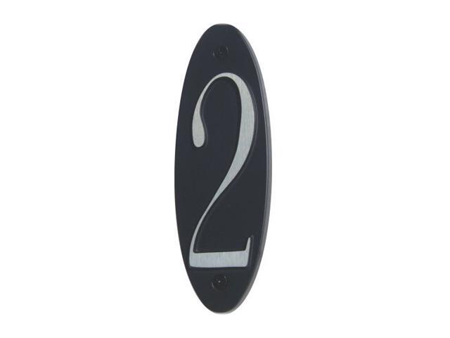 Atlas OHN2-BL 6-Inch Metropolitan House Number-2, Black