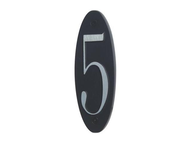 Atlas OHN5-BL 6-Inch Metropolitan House Number-5, Black