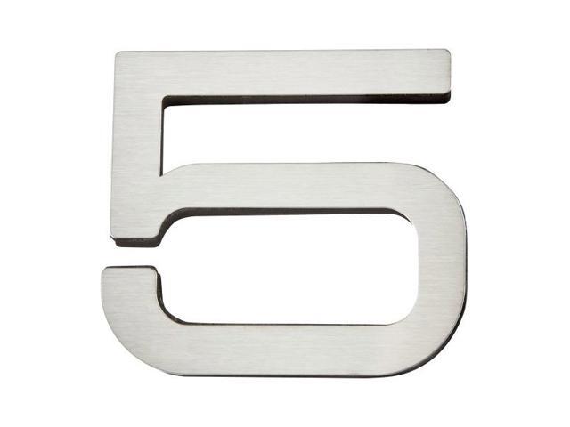Atlas PGN5-SS 4-Inch Paragon House Number-5, Stainless Steel