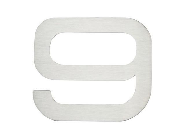 Atlas PGN9-SS 4-Inch Paragon House Number-9, Stainless Steel