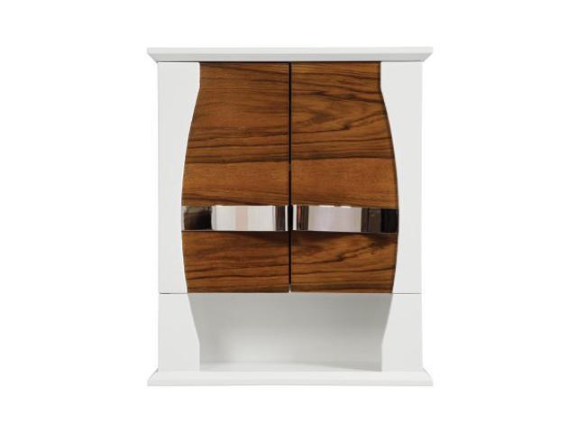 Decolav 5262-BLW Natasha Wall Cabinet in Black Lima White Gloss