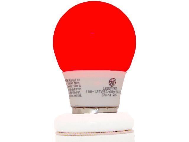 GE Lighting 76459 NA 1 Watt LED Red Party Bulb