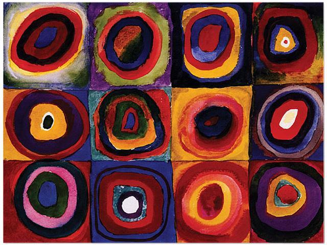 Trademark Fine Art Wassily Kandinsky 'Karbstudie Quadrate' Canvas Art