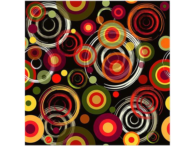 Trademark Fine Art Raindrops on Black' Canvas Art