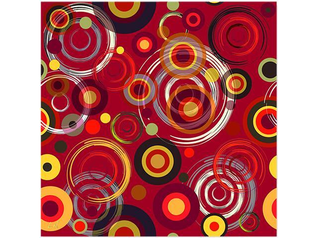 Trademark Fine Art Raindrops on Red' Canvas At