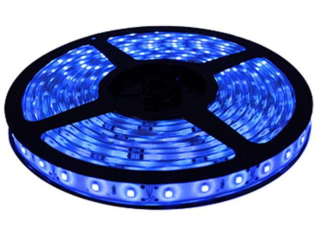 HitLights Non-Waterproof Blue SMD3528 LED Light Strip - 300 LEDs, 16.4 Ft Roll, Cut to length - 72 Lumens per foot, Requires ...