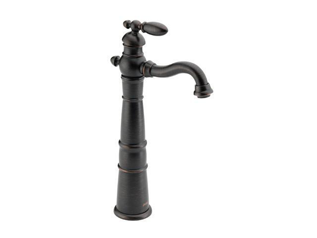 DELTA 755LF-RB Victorian Single Handle Centerset Lavatory Faucet with Riser - Less Pop-Up