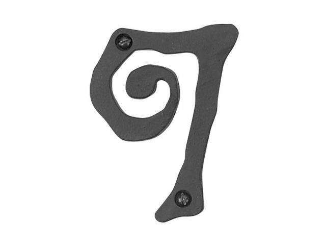 Atlas SCN7L-BL Scroll Collection 5-1/2 in. Black Number 7