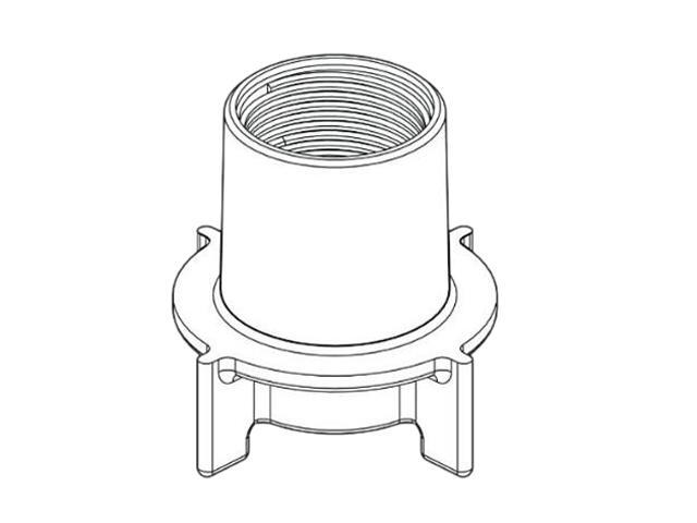 DELTA RP31845 Thick Deck Mounting Kit for 340, 342 models and Soap Dispensers