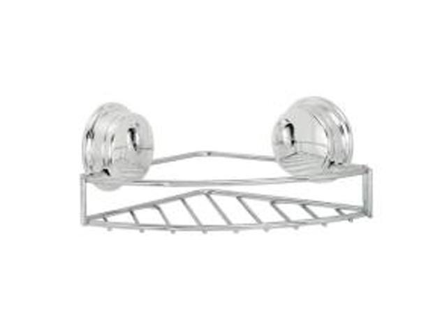Croydex QM370941YW Twist 'N' Lock Plus Corner Soap Basket Chrome