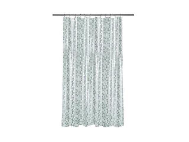 Croydex AE543440YW Mosaic Shower Curtain Silver