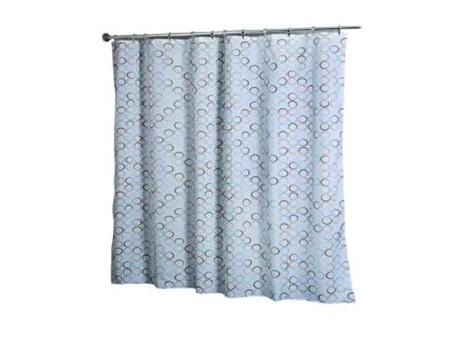 Croydex AF583339YW Shower Curtain Teal Rings