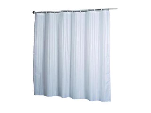 Croydex AF580822YW Shower Curtain Woven Stripe White