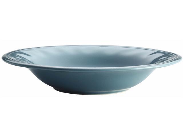 Rachael Ray Cucina Dinnerware 9-1/2 in. Stoneware Soup and Pasta Bowl in Agave Blue
