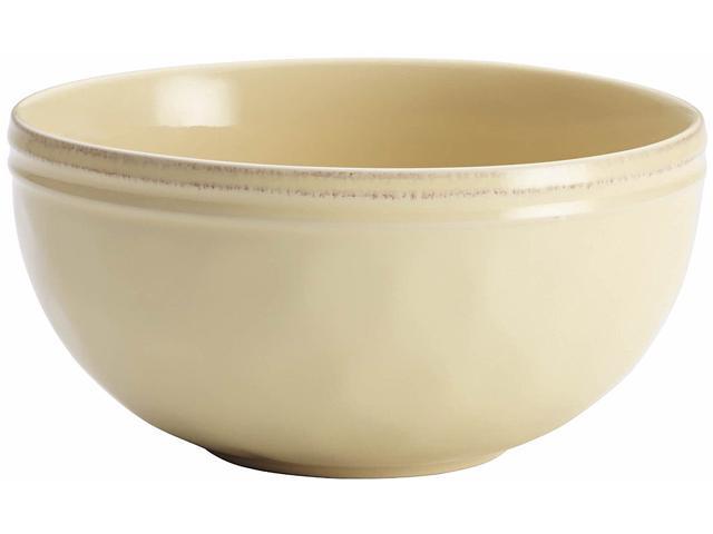 Rachael Ray Cucina Dinnerware 5-1/2 in. Stoneware Cereal Bowl in Almond Cream