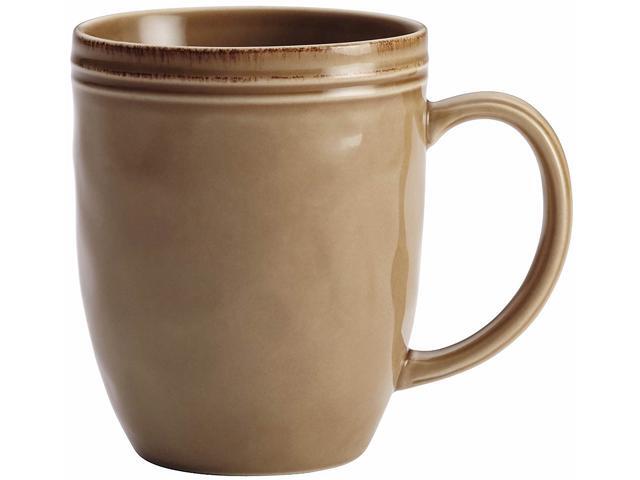 Rachael Ray Cucina Dinnerware 12 oz. Stoneware Mug in Mushroom Brown