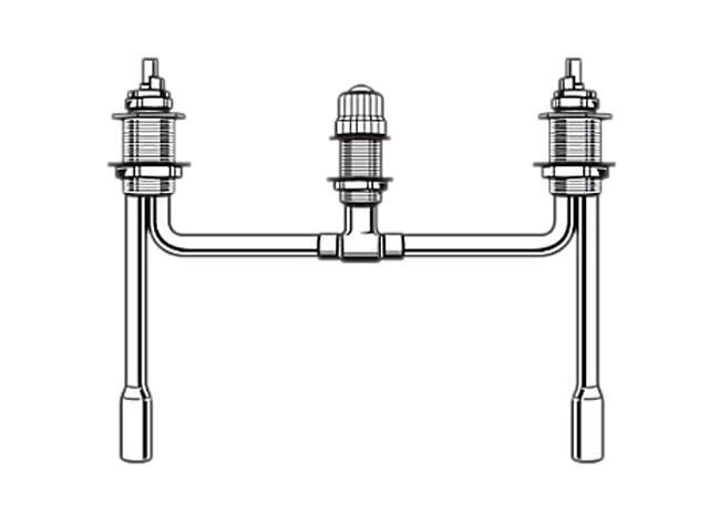 Delta Faucet  RP23601  Fixed 3-Hole Roman Tub Rough