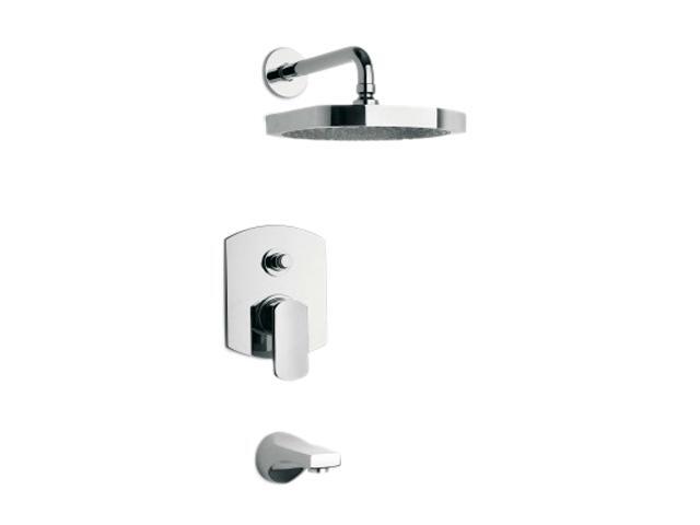 La Toscana 86CR797 Novello Pressure Balance Tub/Shower Faucet, Chrome Finish