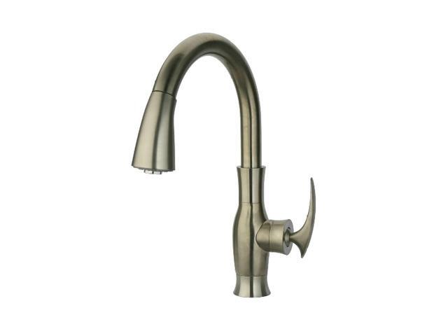 La Toscana FIPW591 Pull-Out Sprayer Firenze Pull-Out Spray Kitchen Faucet Brushed Nickel