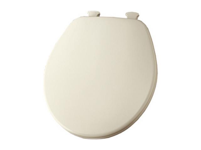 Church/Bemis 540EC 346 Molded Wood Round Front Seat w/EZ Clean Hinges, Biscuit/Linen