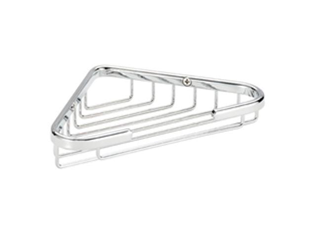 Croydex QA100941YW Medium Corner Soap Basket, Chrome
