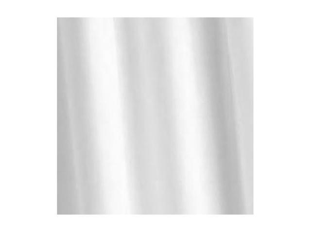 Croydex AF159022YW White Plain Textile Shower Curtain