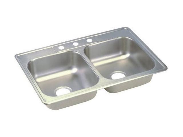 Elkay D233223 Dayton Top Mount Sink, Stainless Steel