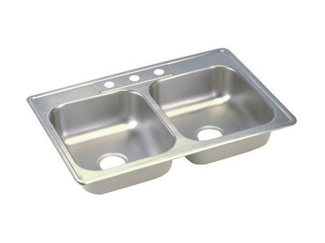 Elkay D233213 Dayton Top Mount Sink, Stainless Steel