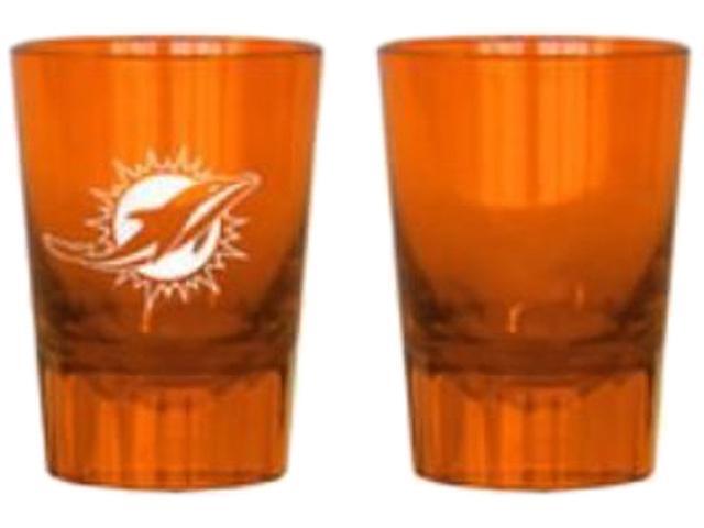 Boelter Brands NFL Orange Plastic Shot Glass Miami Dolphins (2 oz.)