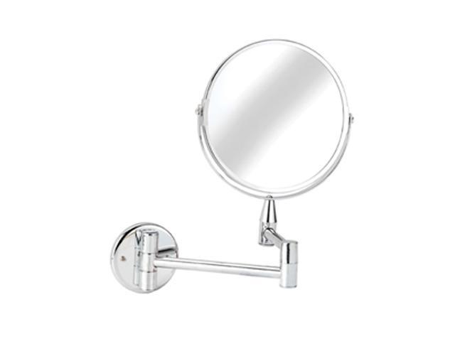 Croydex QA103041YW Small Round Magnifying Mirror - Chrome