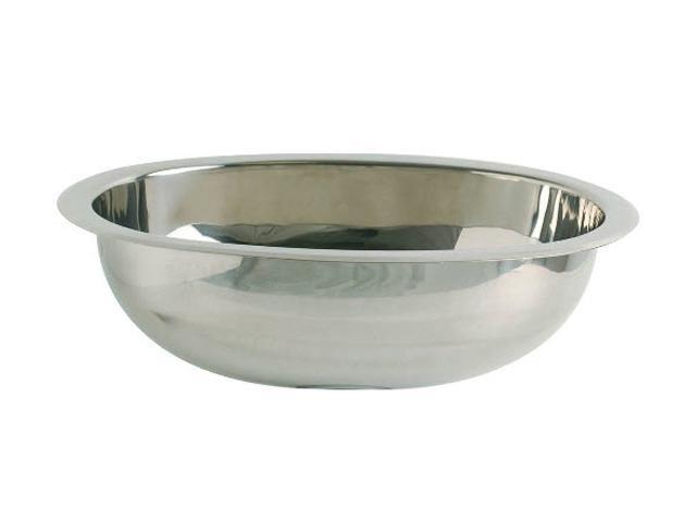 Decolav 1210-P 18 Gauge 12" x 17" Oval Stainless Steel Lavatory