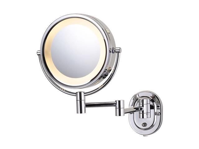 Jerdon HL65C 5X Wall-Mount Lighted Mirror