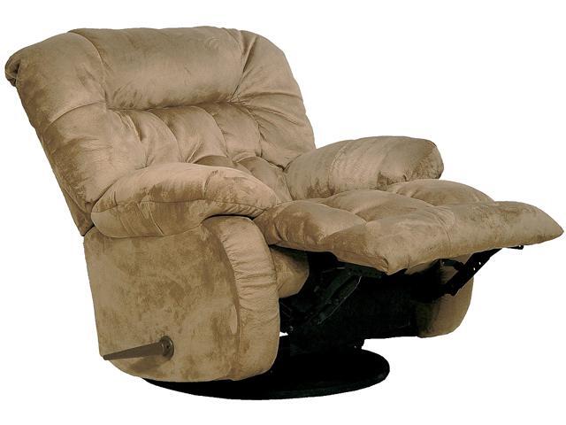 CATNAPPER 45175222029 Teddy Bear Chaise Swivel Glider Recliner, Saddle Color