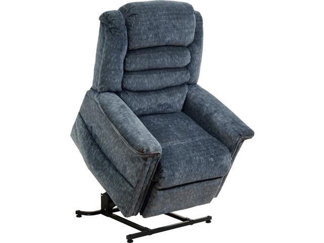 Catnapper SOOTHER GALIXY BLUE POWER LIFT FULL LAY OUT CHAISE, HEATER, MASSAGE