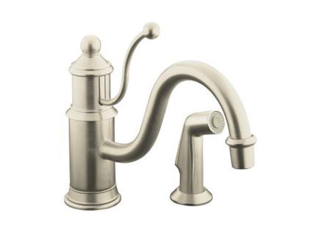 KOHLER K-169-BN Antique Single-control Kitchen Sink Faucet with Color ...
