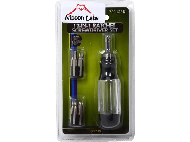Nippon Labs STK-75312SD 13pc Precision Ratchet Screwdriver Set - OEM