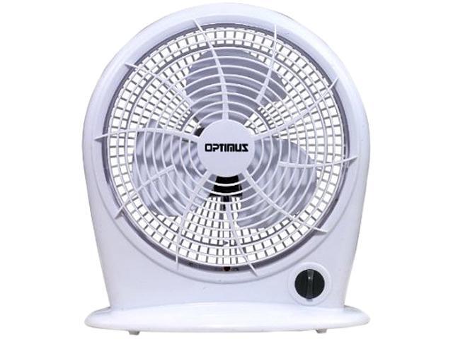 Optimus 10 in. Personal Fan Stylish 3 Speed Energy - White - F1030