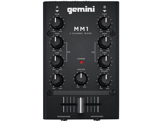 Gemini MM1 2 Channel Analog Mini DJ Mixer - Newegg.com