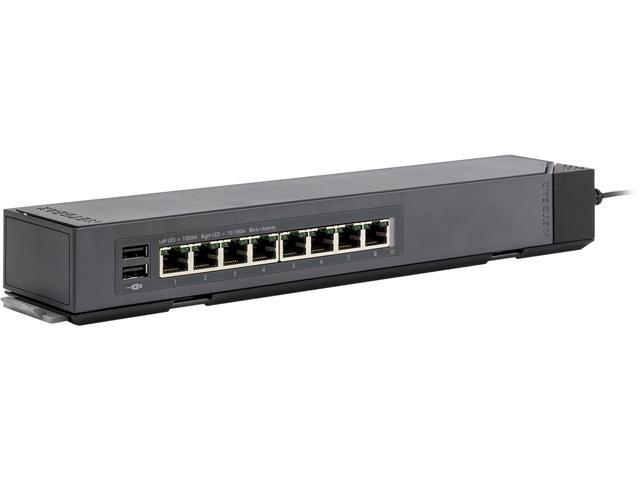 NETGEAR ProSAFE 8-Port Gigabit Web Managed Click Switch (GSS108E) - Lifetime Warranty
