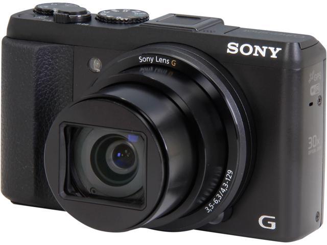 SONY Cyber-shot HX50V Black 20.4 MP 30X Optical Zoom Digital Camera ...