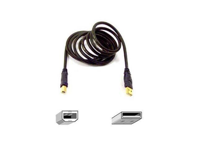 Belkin F3U133-10-GLD 10 ft. Black Gold Series USB2.0 Device Cable (AM/BM)