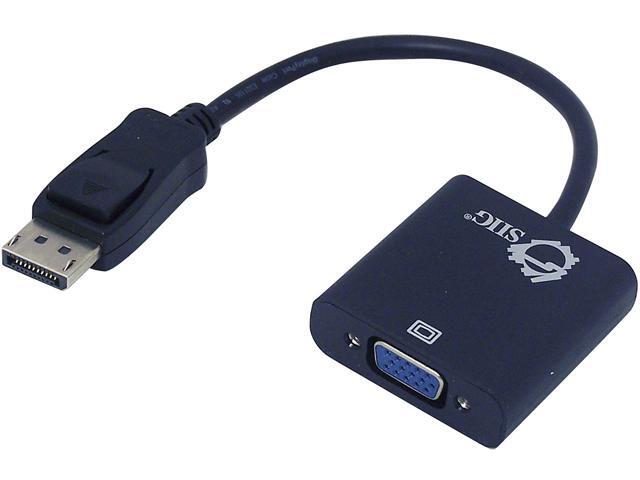 SIIG CB-DP0N11-S1 DisplayPort to VGA Adapter Converter 