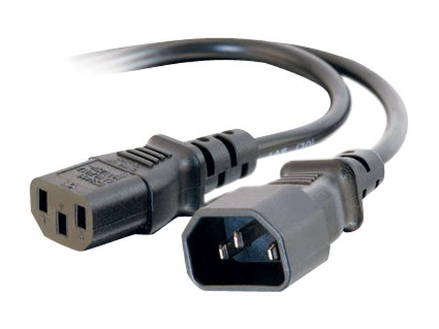 C2G Model 29933 5 ft. 16 AWG 250 Volt Computer Power Extension Cord (IEC320C13 to IEC320C14) M-F