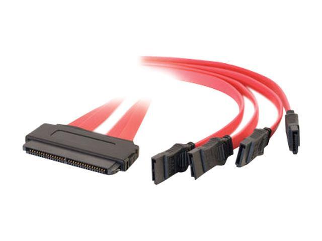 C2G Model 10249 3.28 ft. SAS 32-pin to Four SATA Cable 