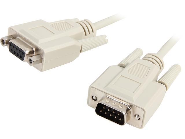 C2G Model 09452 25 ft. DB9 M/F Extension Cable - Beige M-F