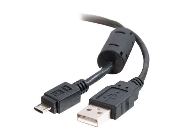 Cables To Go 27366 9.84 ft. Black USB 2.0 A Male to Micro-USB B Male Cable